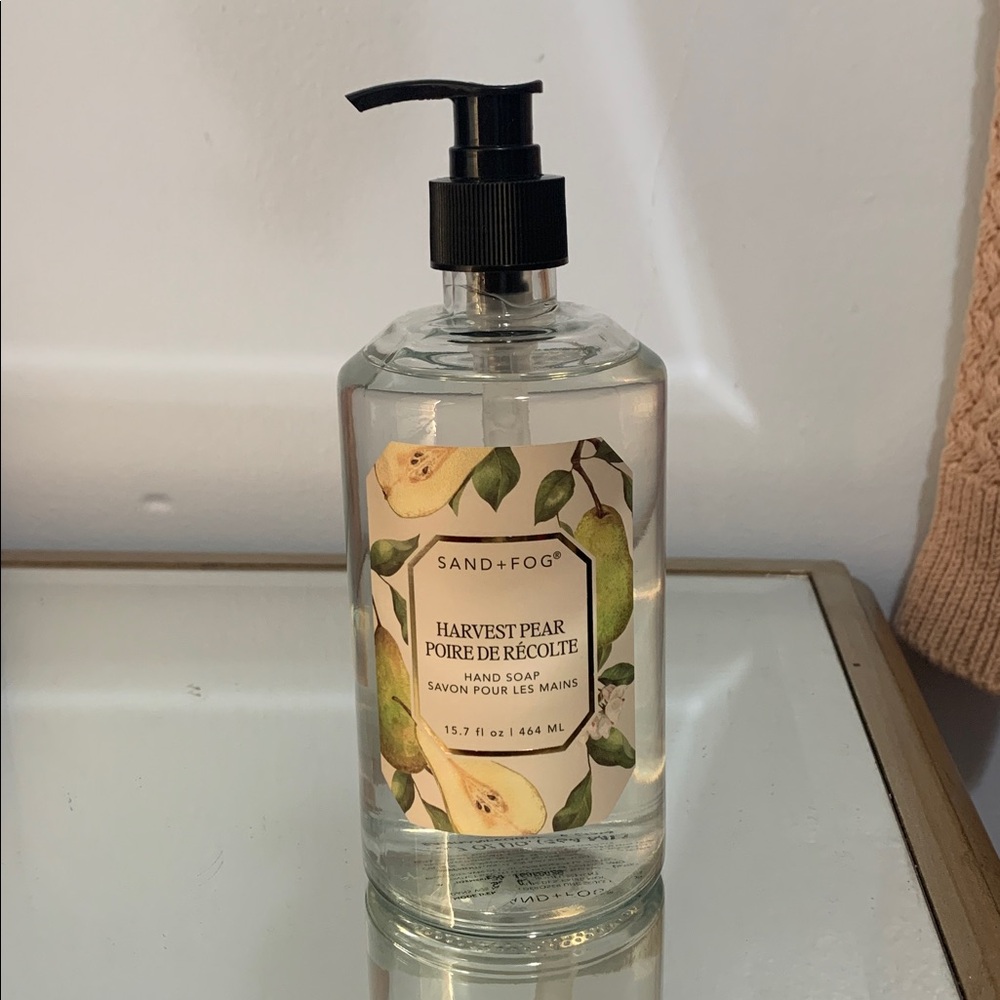 SAND + FOG harvest, pear, hand soap
